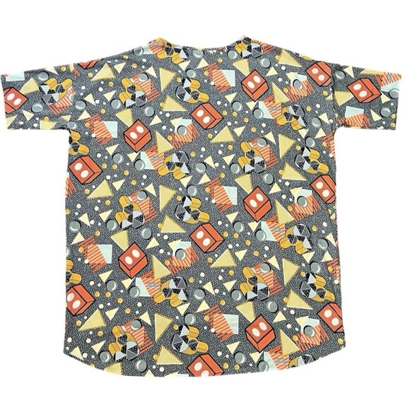 LULAROE Irma Disney Tunic Top Geometric Mickey Mouse Y2K Retro Boho 2XL NEW - Picture 2 of 6